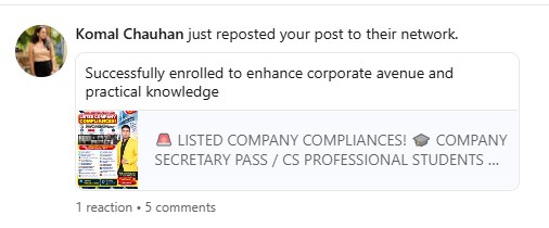 LinkedIn Feedback 3